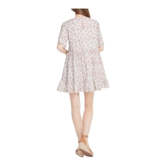Jillian Harris X Joe Fresh Tiered Cotton Floral Mini Dress - Size Large - Picture 14 of 16